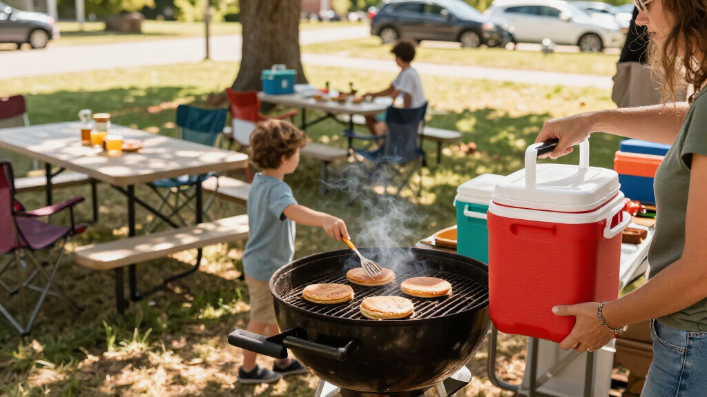 tailgating coolers and grills