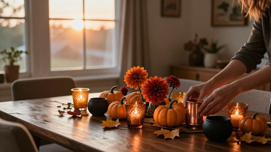 Halloween decorative table centerpieces