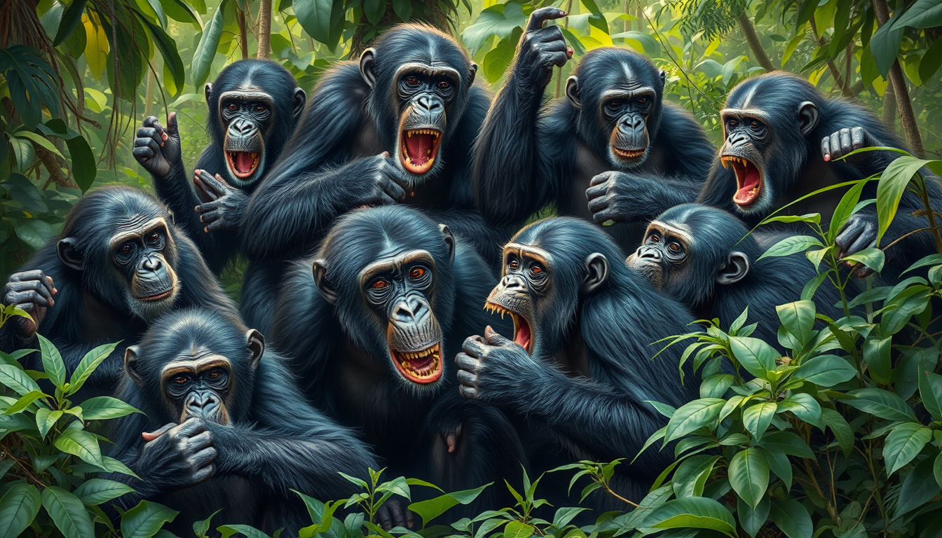 Behavioral Patterns of Aggression in Different Primate Species