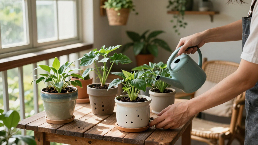 planters with drainage