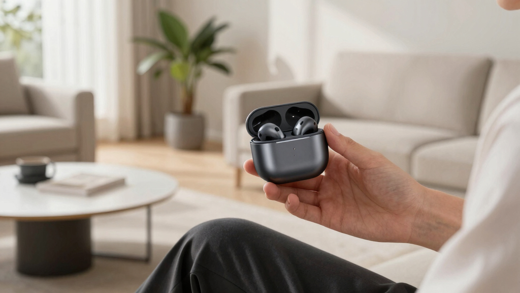 wireless earbuds with charging case