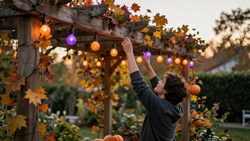 Halloween outdoor string lights