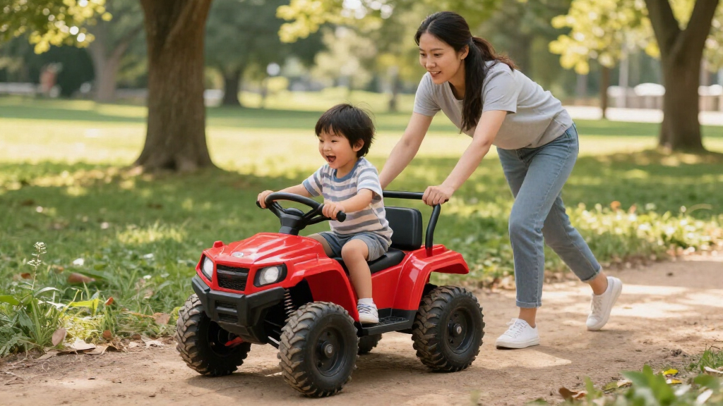 24v ride on off road truck for kids with high weight limit