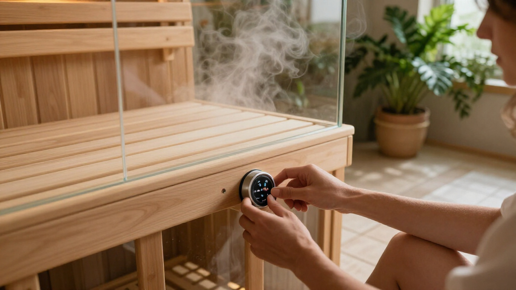 home sauna for stress relief