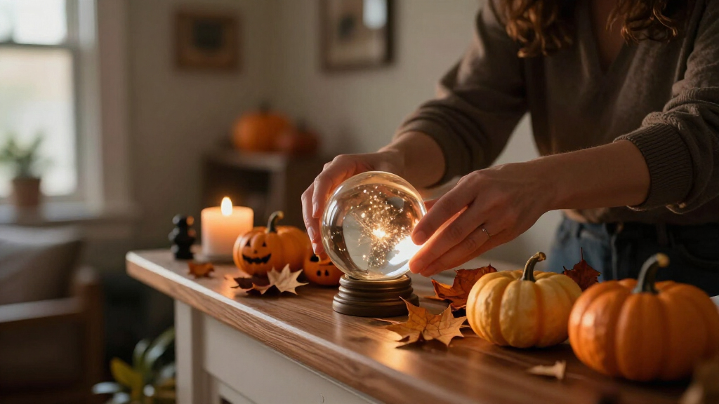 Halloween crystal ball decor