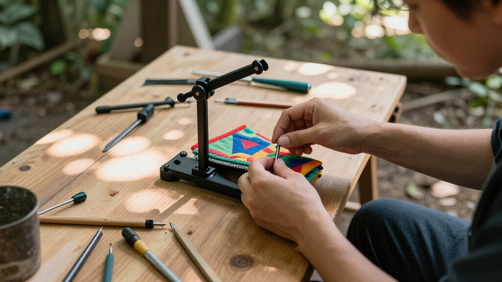 portable lapstand adjustable