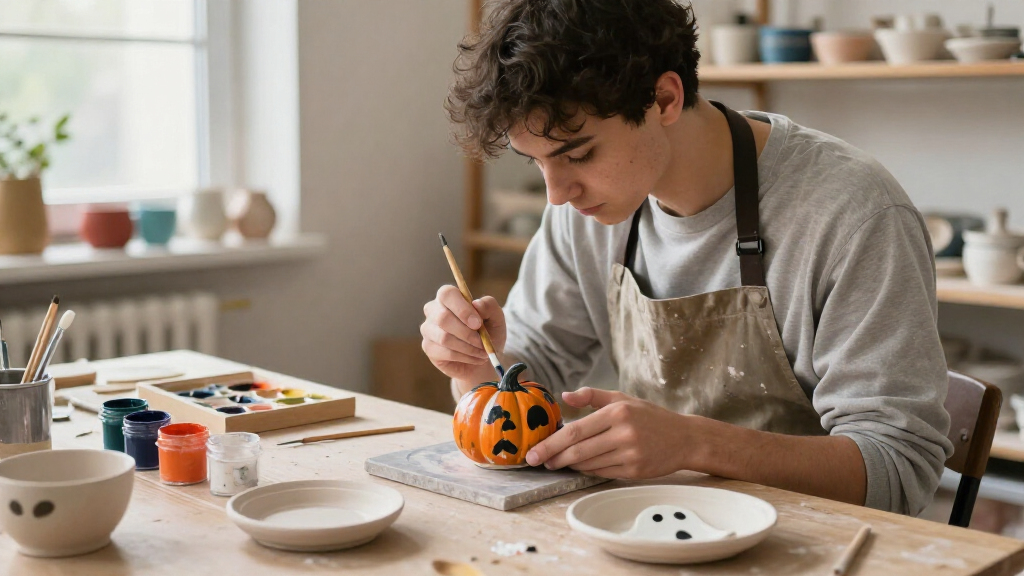 Halloween pottery painting kits