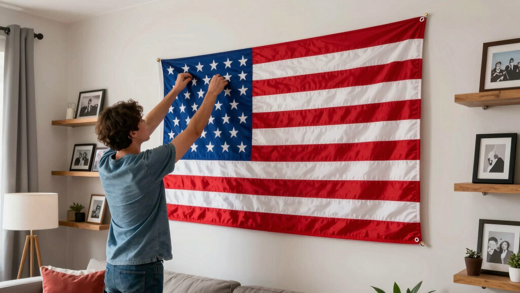 patriotic American flag wall art