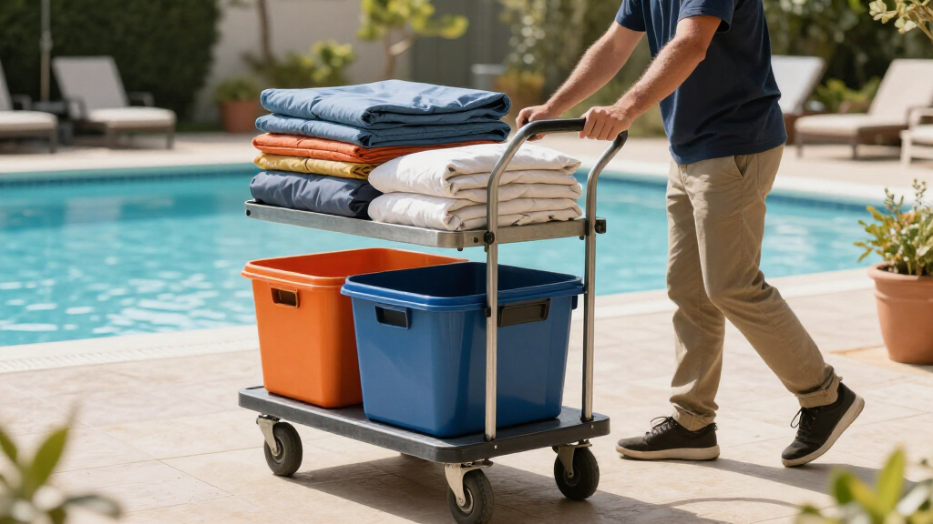 heavy duty utility cart for event setup