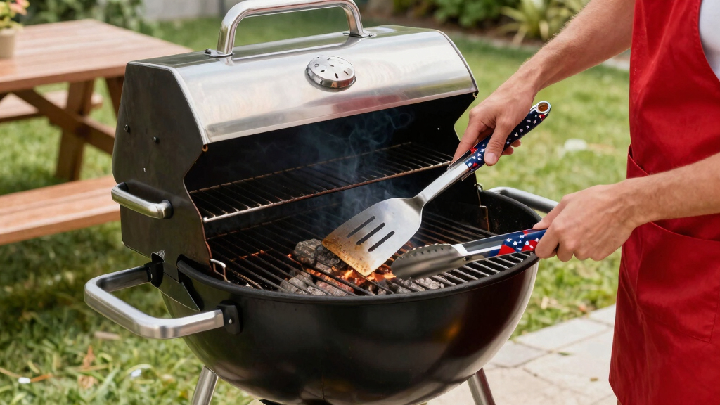 patriotic grill tools set