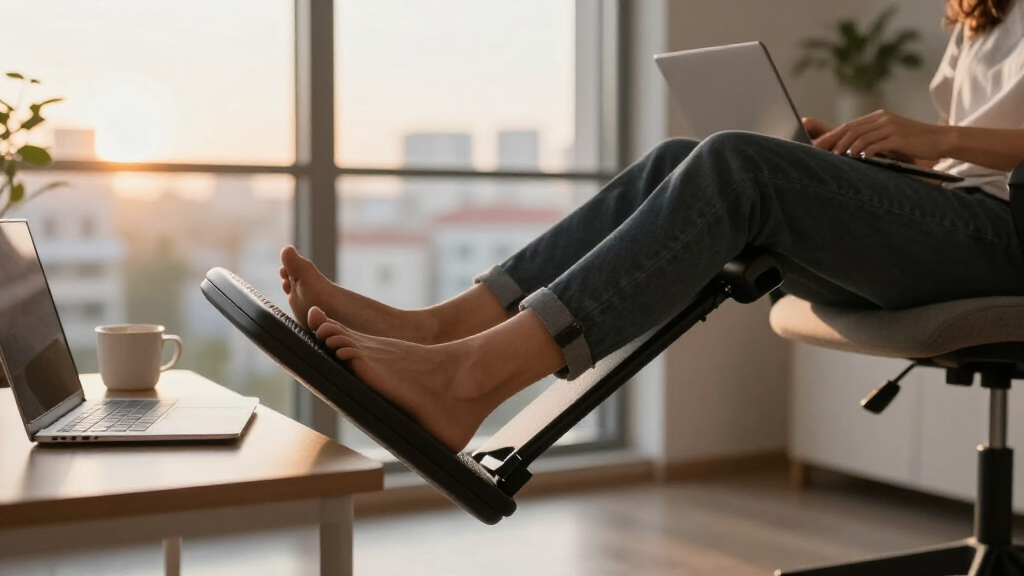 ergonomic footrest adjustable premium