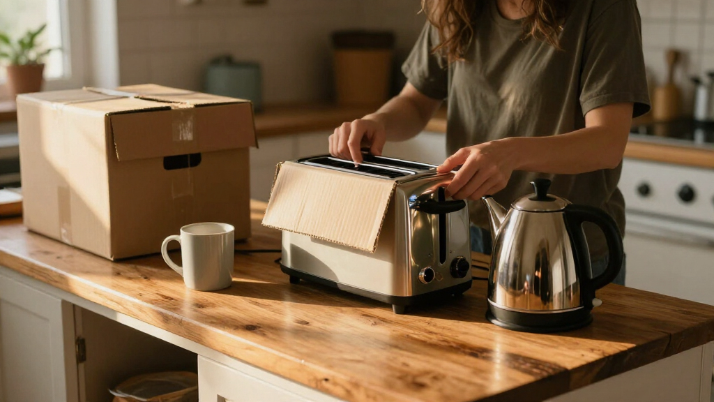 kitchen appliance package for a new home after divorce