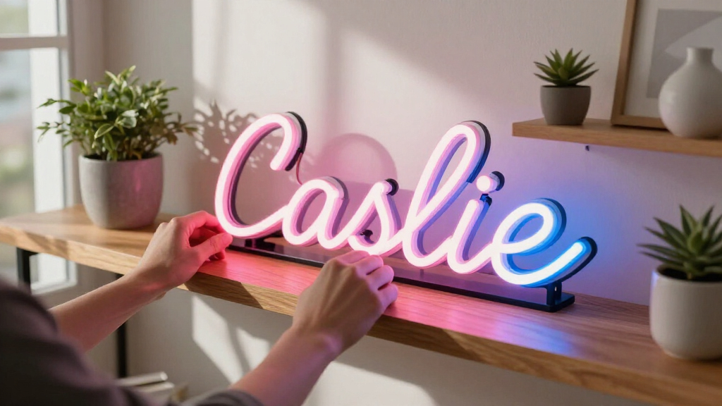 best cursive neon name signs