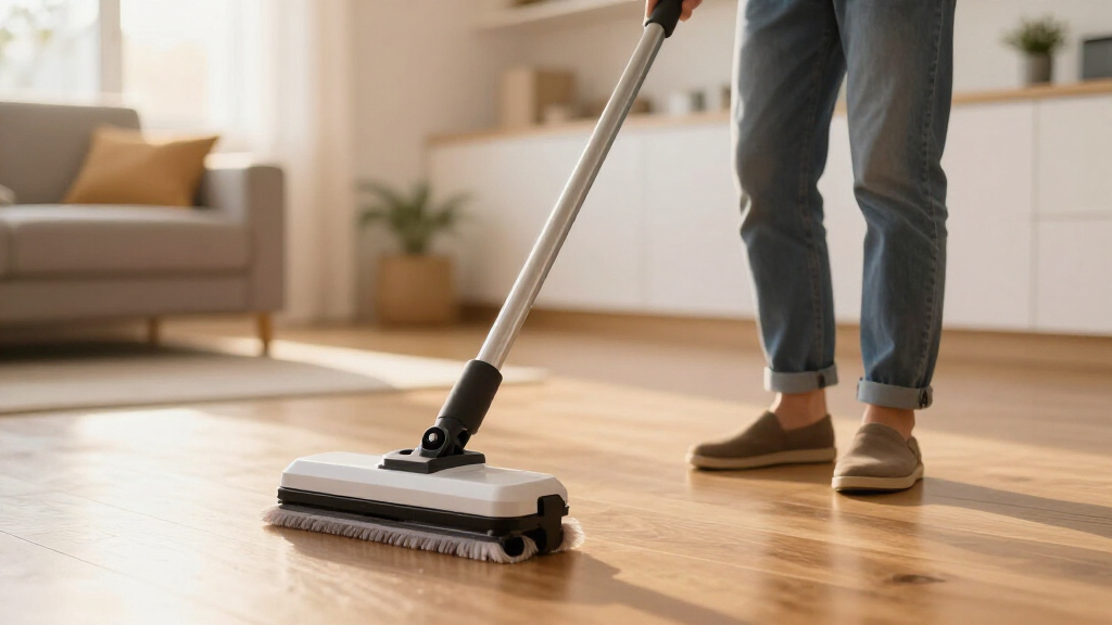 lowprofile edge floor scrubber
