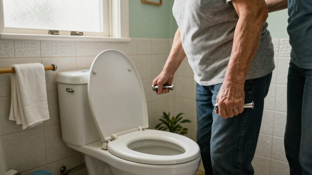 raised toilet seats with handles