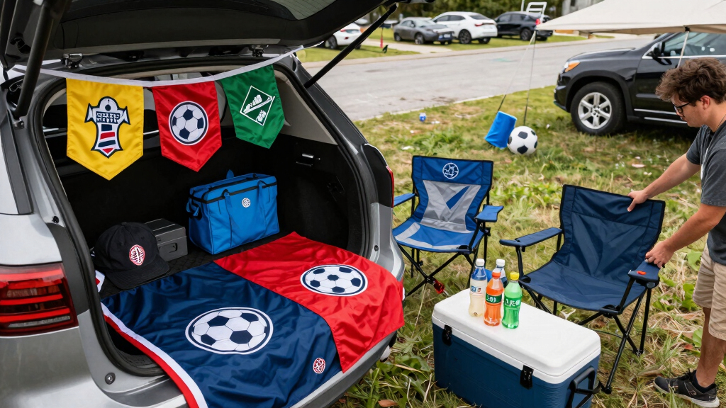 soccer fan tailgating gear