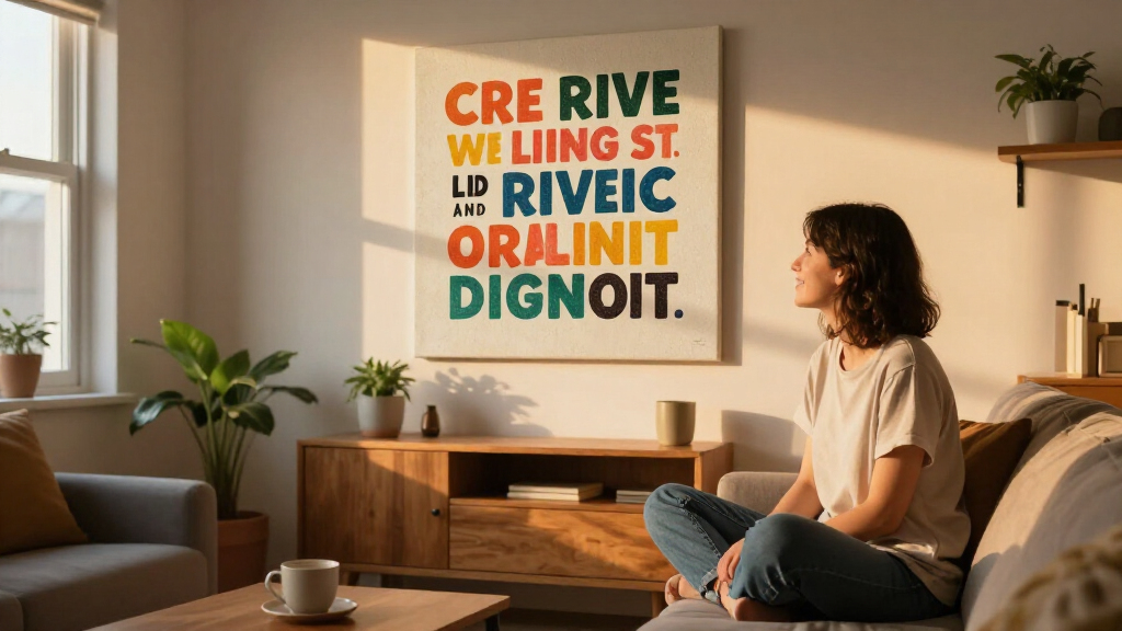 motivational quote wall art