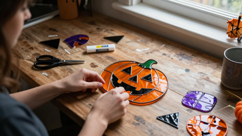 Halloween stained glass craft kits