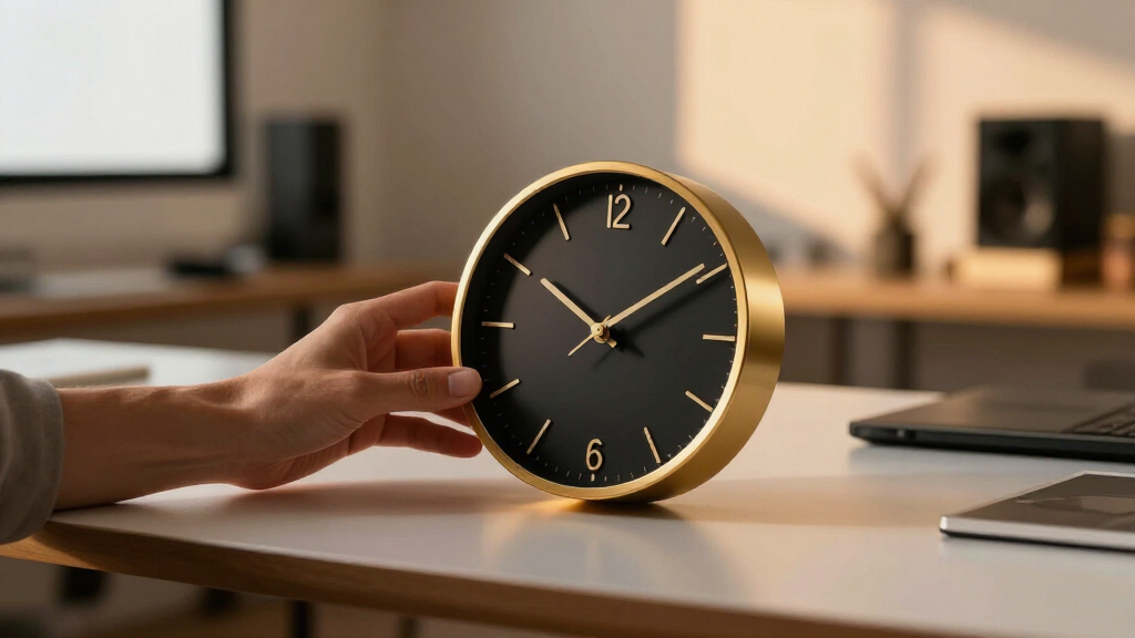 premium office clock display for studios and sets