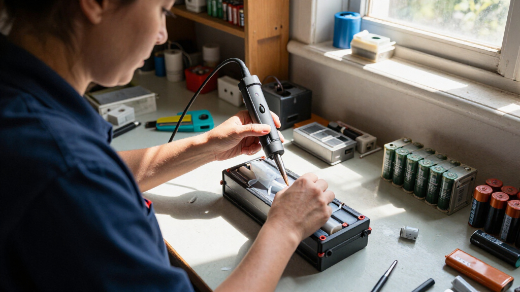 ultrasonic plastic welder for battery packs