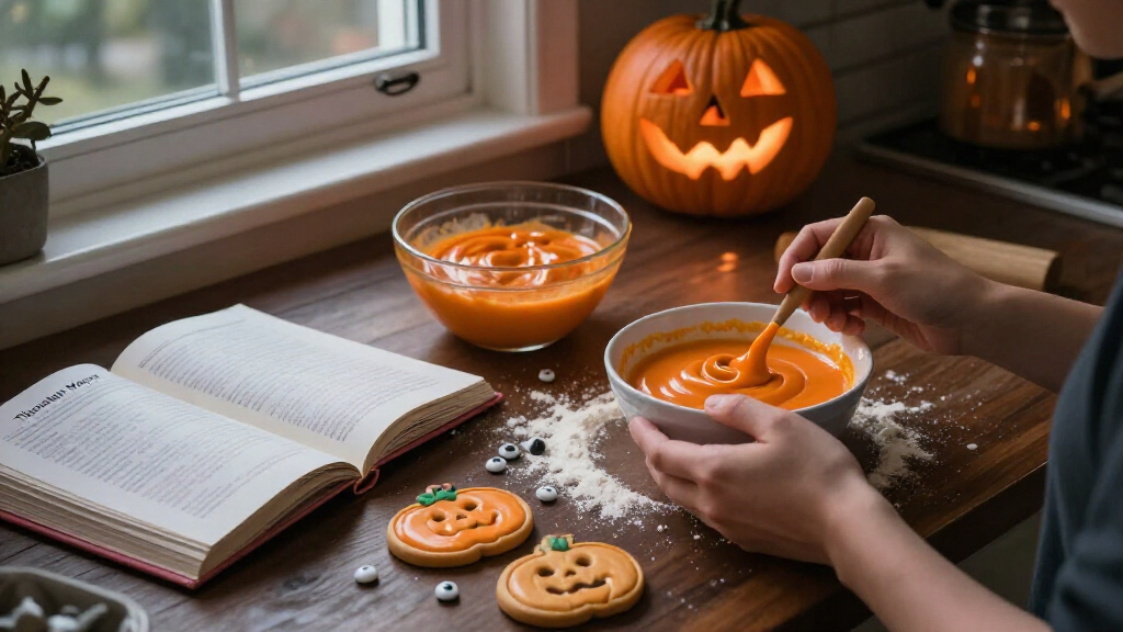 Halloween themed recipe books
