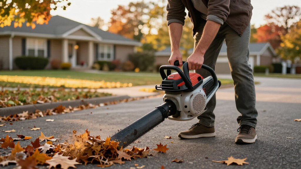 gas leaf blowers