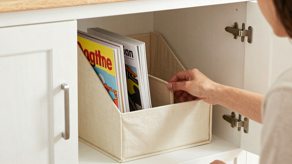 best kitchen cabinet magazine holders
