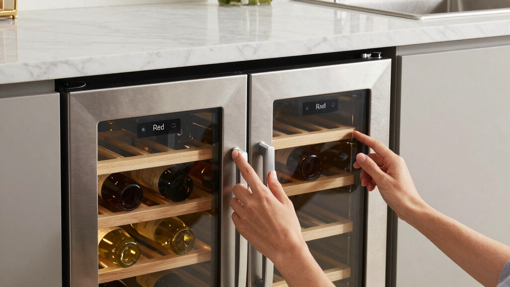 wine refrigerator for red and white