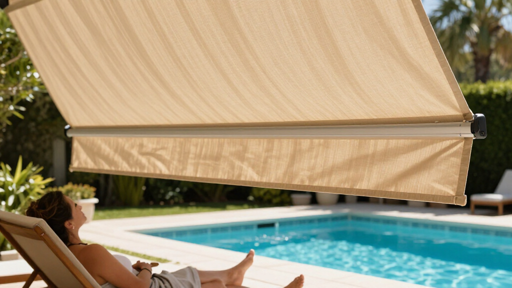 best retractable poolside awning