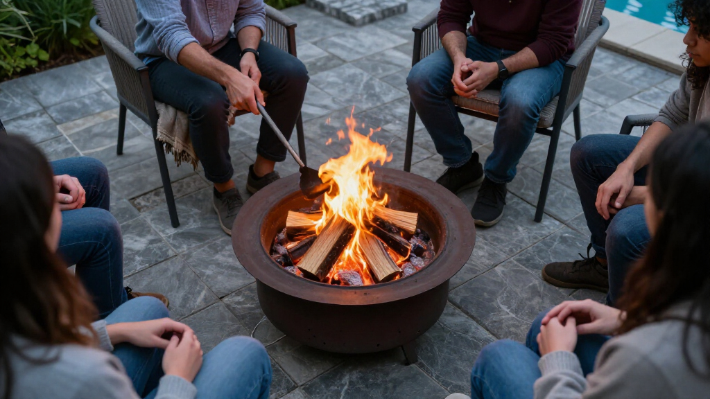 outdoor patio fire pits