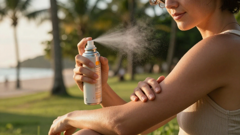spray sunscreen