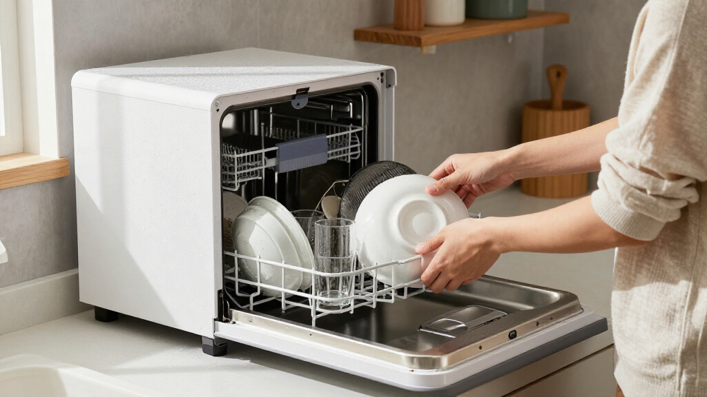 compact design portable dishwasher