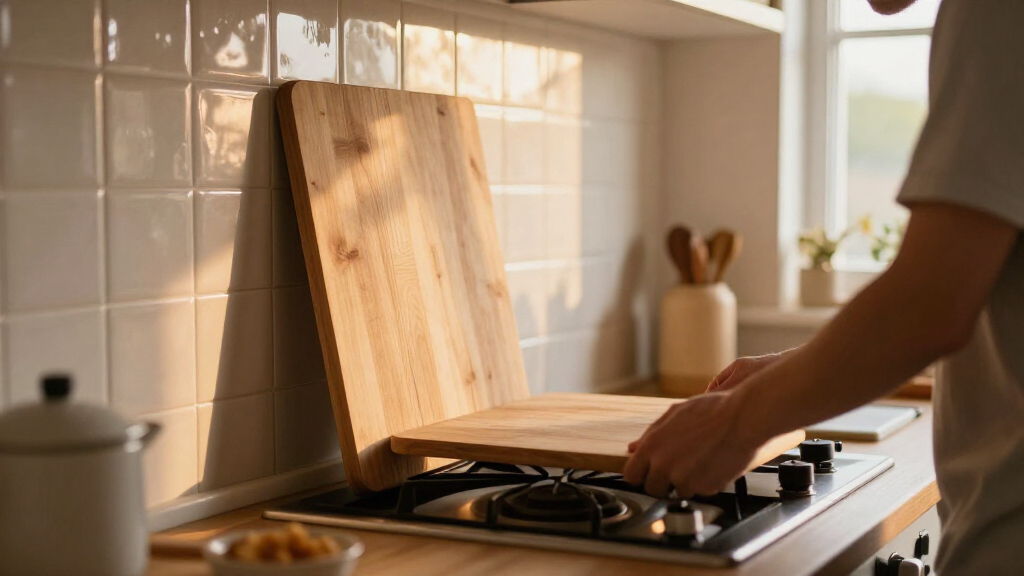 stove boards with matching wall shield kits