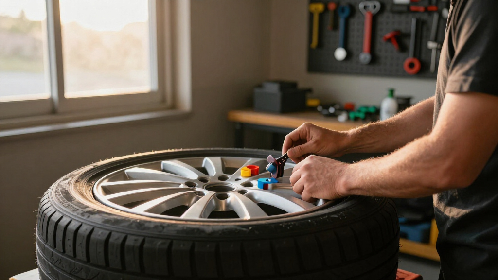 wheel weight kits for tire balancing