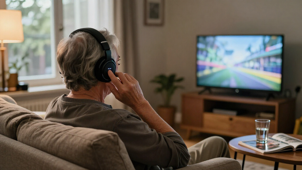 TV listening headphones for hearing loss