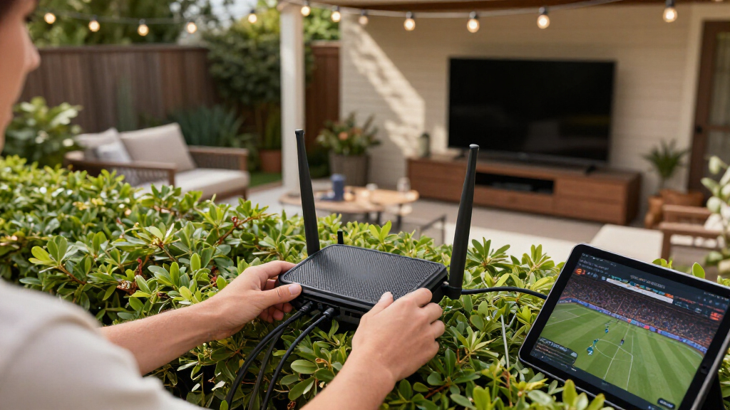 best mesh system for backyard watch party connectivity