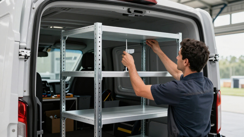shelving system for ford transit vans