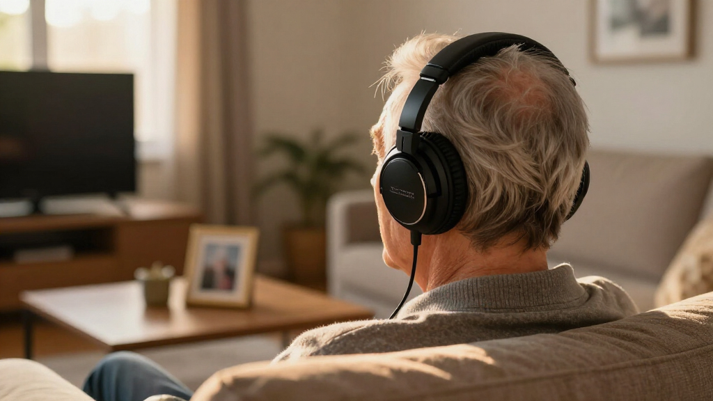 best premium tv listening headphones for seniors