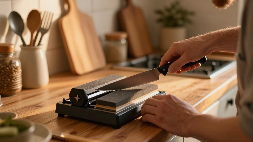 professional knife sharpener system for razor edges
