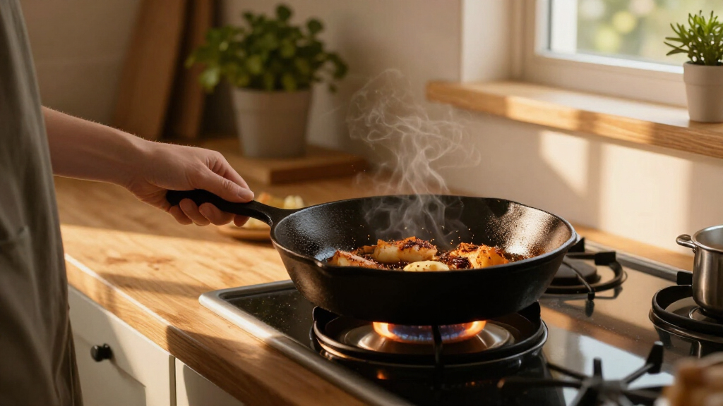 cast iron skillets pre seasoned