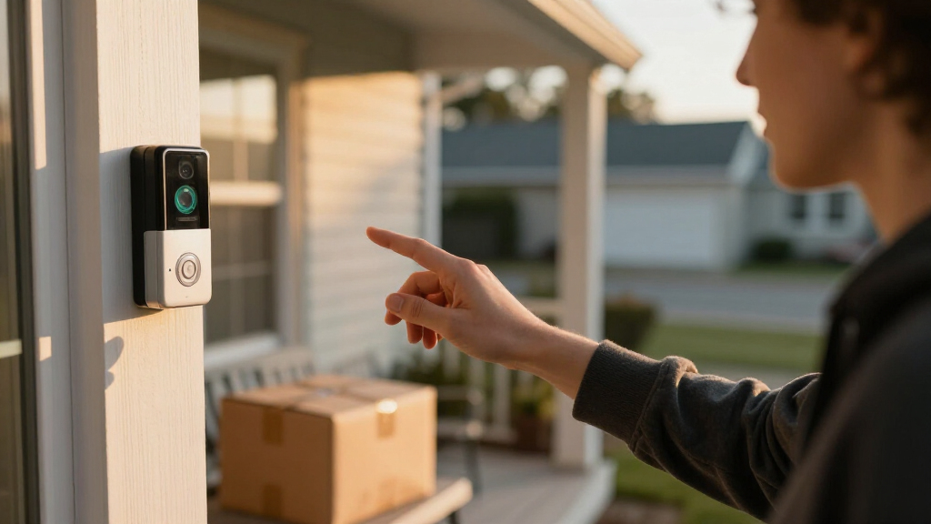 video doorbell with package detection under 350