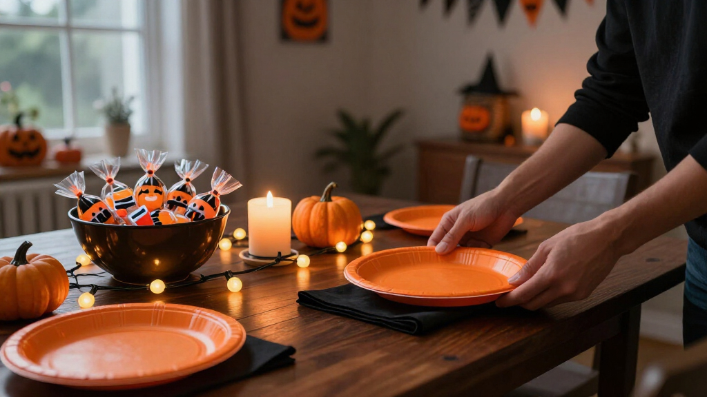 Halloween party tableware sets