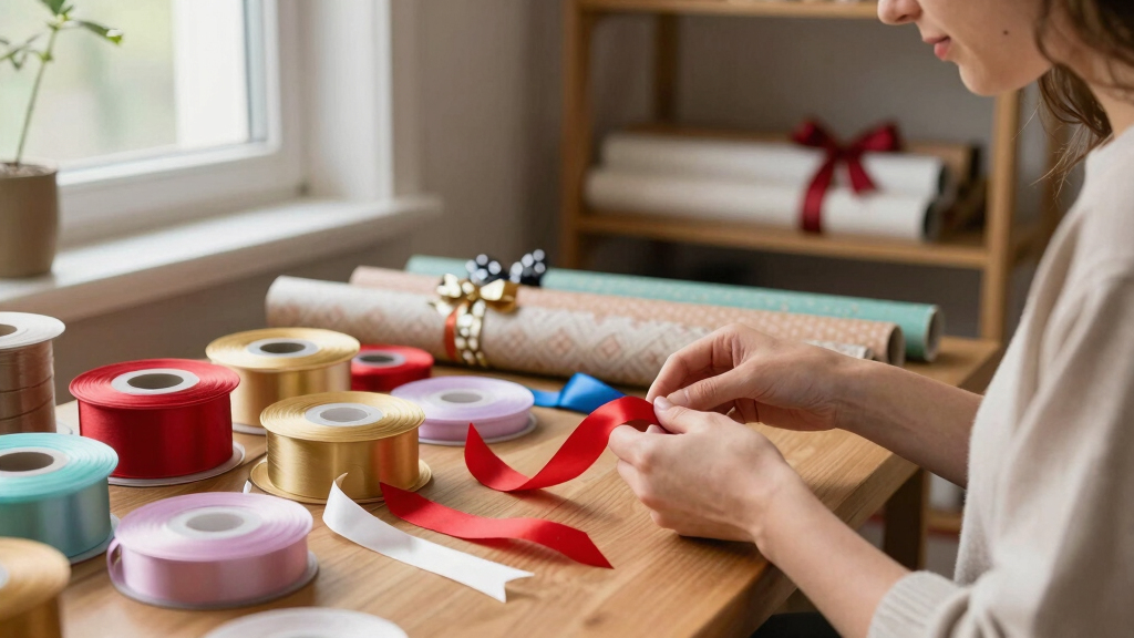 gift wrapping supplies ribbon