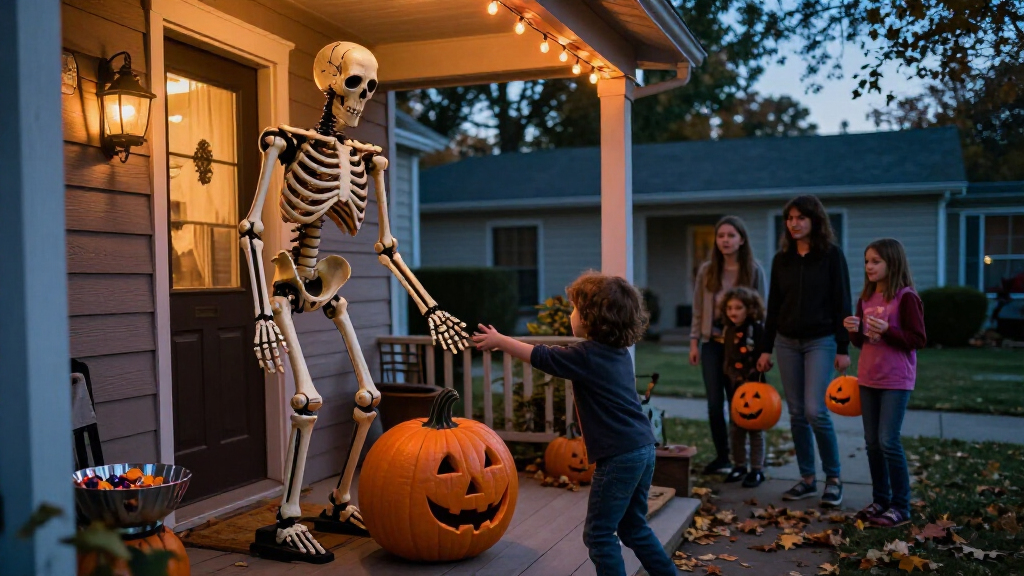 Halloween animatronic decorations
