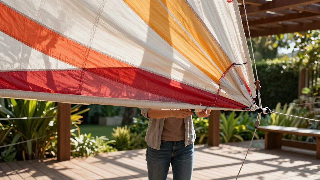 shaderated pergola sail