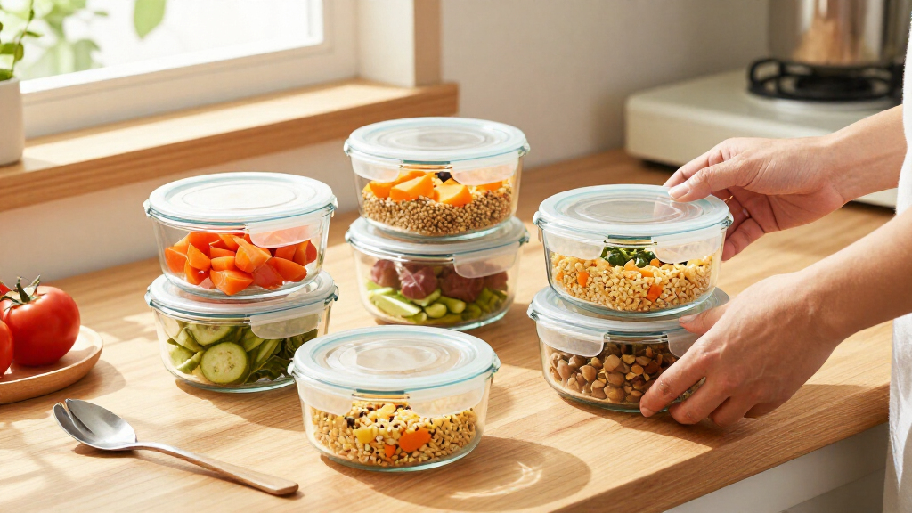 meal prep containers glass