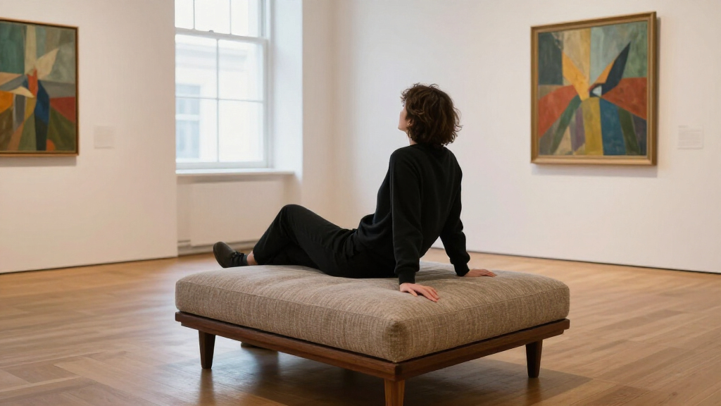 best ottoman bench for art viewing spaces