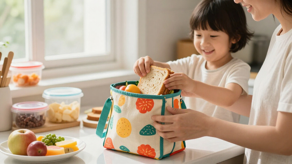 fabric lunch bags for kids