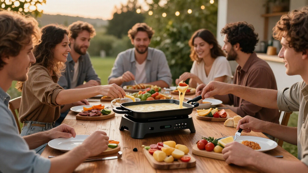 raclette grill for 8 people premium