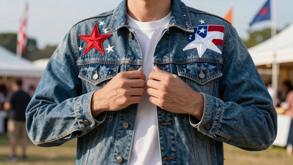 patriotic denim jackets